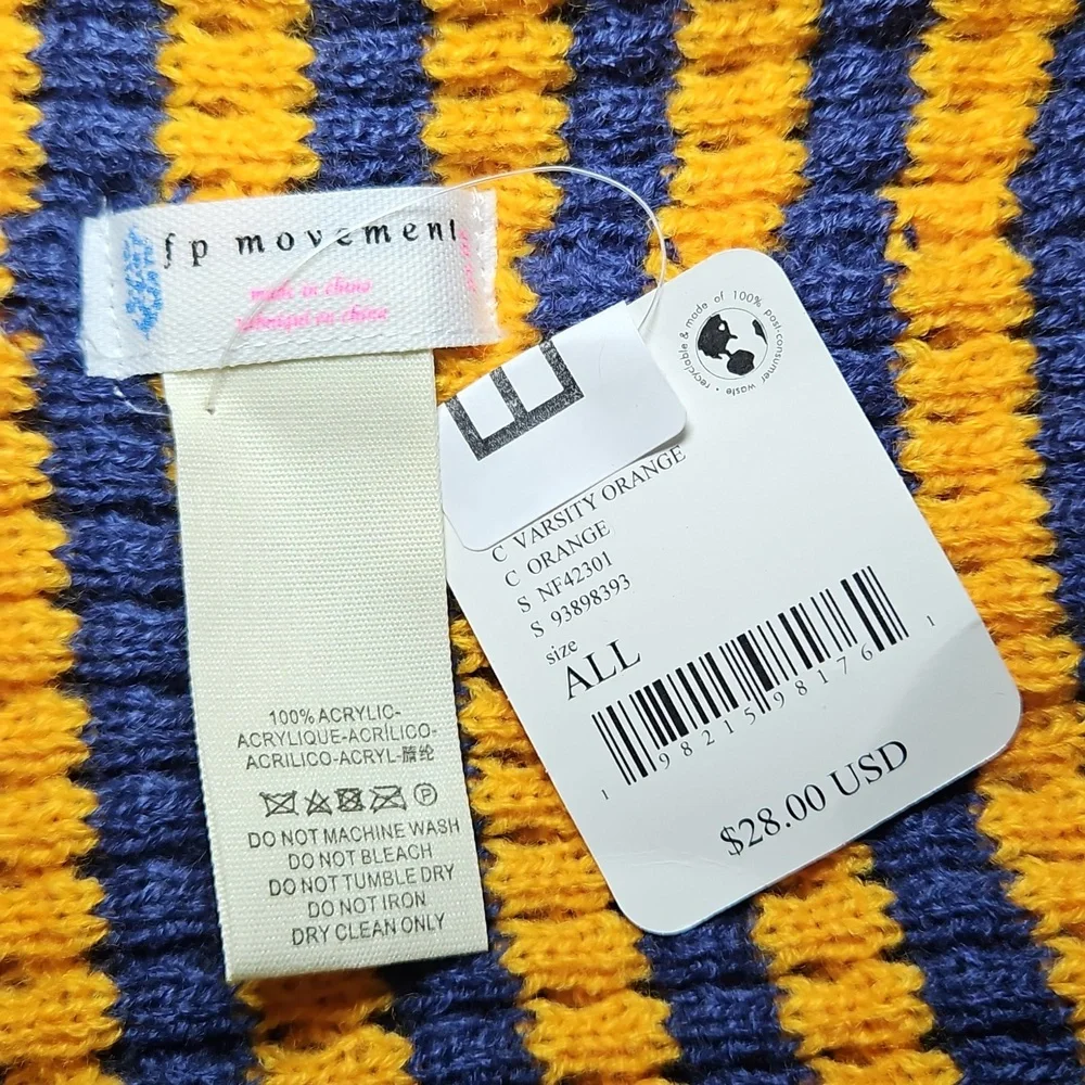 FP Movement by Free People Striped Knit Beanie Hat